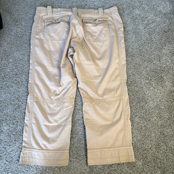 Aventura Clothing Organic Cotton Sustainable Crop Pants Women's 12 Brown Stretch - Picture 10 of 10